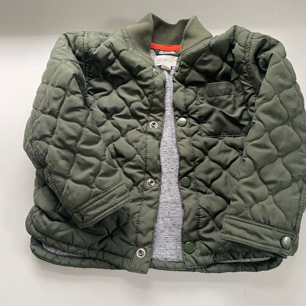 Boys coat, green coat, Gymboree coat, 2T